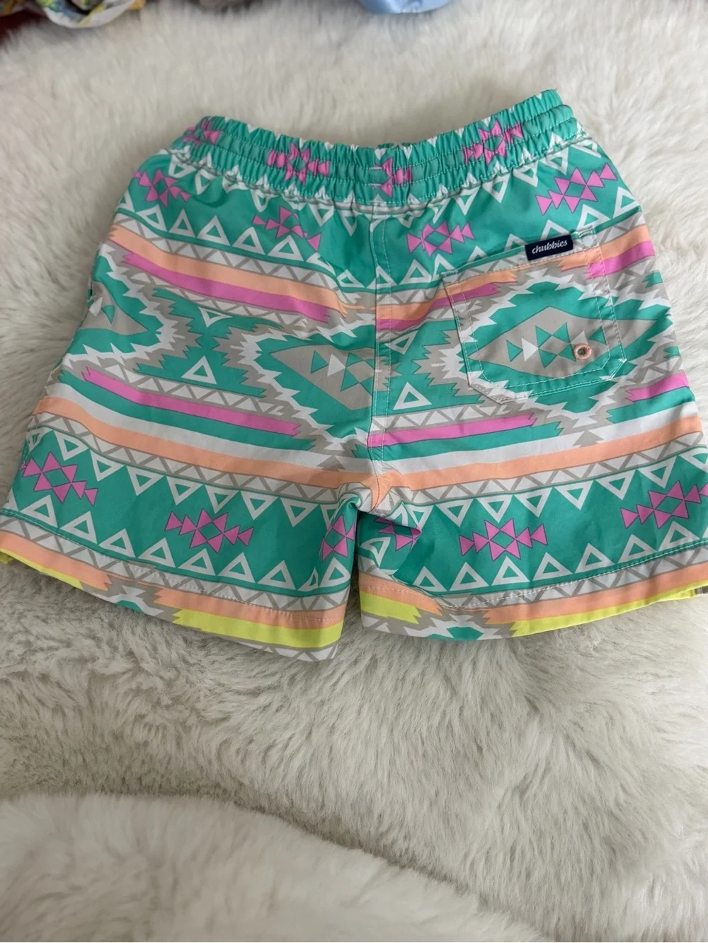 Chubbies Kids Swim Trunks En Fuegos print - Picture 4 of 5